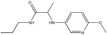  2-[(6-methoxypyridin-3-yl)amino]-N-propylpropanamide