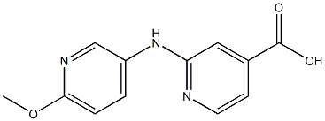 2-[(6-methoxypyridin-3-yl)amino]pyridine-4-carboxylic acid Structure