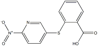 2-[(6-nitropyridin-3-yl)sulfanyl]benzoic acid,,结构式