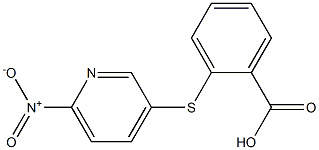 2-[(6-nitropyridin-3-yl)sulfanyl]benzoic acid 化学構造式