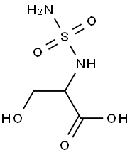 2-[(aminosulfonyl)amino]-3-hydroxypropanoic acid Structure