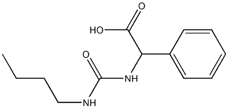 2-[(butylcarbamoyl)amino]-2-phenylacetic acid Struktur