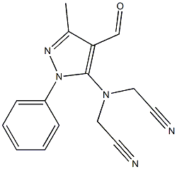 2-[(cyanomethyl)(4-formyl-3-methyl-1-phenyl-1H-pyrazol-5-yl)amino]acetonitrile