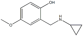 2-[(cyclopropylamino)methyl]-4-methoxyphenol Struktur