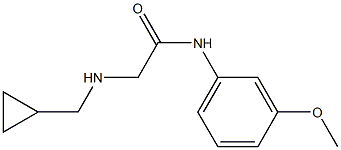 2-[(cyclopropylmethyl)amino]-N-(3-methoxyphenyl)acetamide