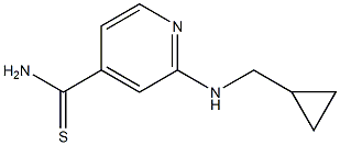 2-[(cyclopropylmethyl)amino]pyridine-4-carbothioamide Struktur