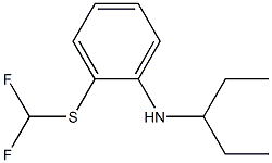 2-[(difluoromethyl)sulfanyl]-N-(pentan-3-yl)aniline Structure