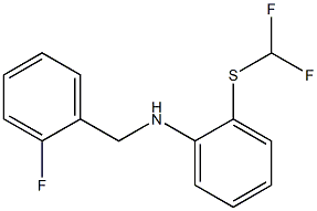  2-[(difluoromethyl)sulfanyl]-N-[(2-fluorophenyl)methyl]aniline