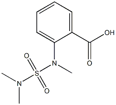 2-[(dimethylsulfamoyl)(methyl)amino]benzoic acid,,结构式