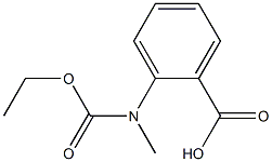 2-[(ethoxycarbonyl)(methyl)amino]benzoic acid 结构式