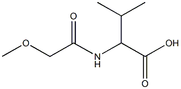 2-[(methoxyacetyl)amino]-3-methylbutanoic acid Structure