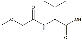 2-[(methoxyacetyl)amino]-3-methylbutanoic acid 结构式