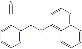 2-[(naphthalen-1-yloxy)methyl]benzonitrile Structure