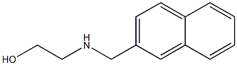 2-[(2-ナフチルメチル)アミノ]エタノール 化学構造式