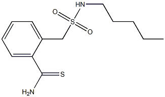 2-[(pentylsulfamoyl)methyl]benzene-1-carbothioamide,,结构式