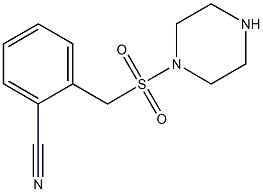 2-[(piperazine-1-sulfonyl)methyl]benzonitrile Structure