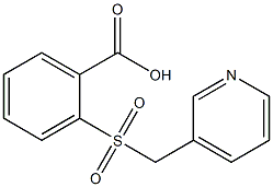 2-[(pyridin-3-ylmethyl)sulfonyl]benzoic acid,,结构式