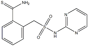 2-[(pyrimidin-2-ylsulfamoyl)methyl]benzene-1-carbothioamide 结构式