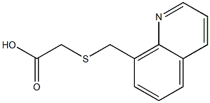 2-[(quinolin-8-ylmethyl)sulfanyl]acetic acid Structure