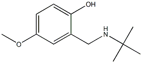 2-[(tert-butylamino)methyl]-4-methoxyphenol Struktur