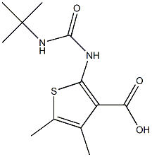 2-[(tert-butylcarbamoyl)amino]-4,5-dimethylthiophene-3-carboxylic acid Struktur