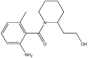 2-[1-(2-amino-6-methylbenzoyl)piperidin-2-yl]ethanol 结构式