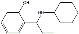 2-[1-(cyclohexylamino)propyl]phenol Struktur