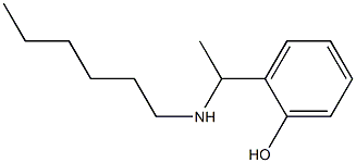 2-[1-(hexylamino)ethyl]phenol Structure