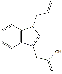 2-[1-(prop-2-en-1-yl)-1H-indol-3-yl]acetic acid 结构式