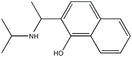 2-[1-(propan-2-ylamino)ethyl]naphthalen-1-ol,,结构式