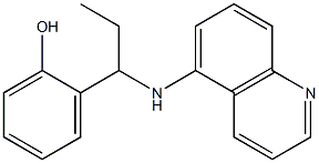 2-[1-(quinolin-5-ylamino)propyl]phenol
