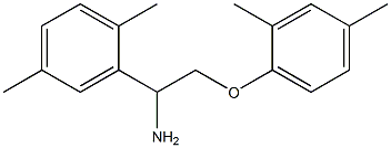 2-[1-amino-2-(2,4-dimethylphenoxy)ethyl]-1,4-dimethylbenzene,,结构式