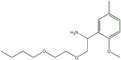 2-[1-amino-2-(2-butoxyethoxy)ethyl]-1-methoxy-4-methylbenzene Structure