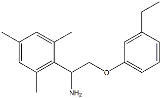 2-[1-amino-2-(3-ethylphenoxy)ethyl]-1,3,5-trimethylbenzene 结构式