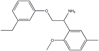 2-[1-amino-2-(3-ethylphenoxy)ethyl]-1-methoxy-4-methylbenzene