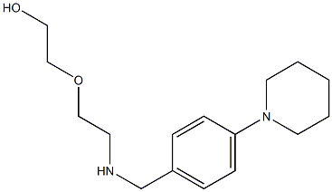 2-[2-({[4-(piperidin-1-yl)phenyl]methyl}amino)ethoxy]ethan-1-ol Struktur
