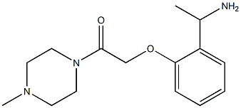 2-[2-(1-aminoethyl)phenoxy]-1-(4-methylpiperazin-1-yl)ethan-1-one|