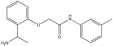 2-[2-(1-aminoethyl)phenoxy]-N-(3-methylphenyl)acetamide Structure