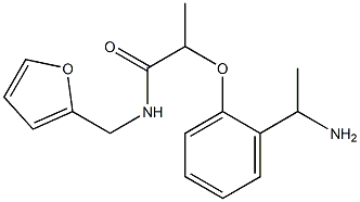 2-[2-(1-aminoethyl)phenoxy]-N-(furan-2-ylmethyl)propanamide