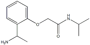 2-[2-(1-aminoethyl)phenoxy]-N-isopropylacetamide 化学構造式