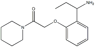 2-[2-(1-aminopropyl)phenoxy]-1-(piperidin-1-yl)ethan-1-one Structure