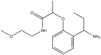 2-[2-(1-aminopropyl)phenoxy]-N-(2-methoxyethyl)propanamide