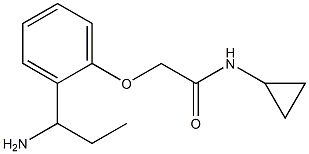  2-[2-(1-aminopropyl)phenoxy]-N-cyclopropylacetamide