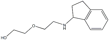 2-[2-(2,3-dihydro-1H-inden-1-ylamino)ethoxy]ethan-1-ol Struktur