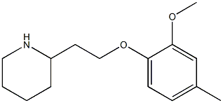 2-[2-(2-methoxy-4-methylphenoxy)ethyl]piperidine Struktur