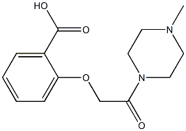 2-[2-(4-methylpiperazin-1-yl)-2-oxoethoxy]benzoic acid Structure