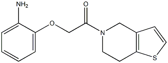 2-[2-(6,7-dihydrothieno[3,2-c]pyridin-5(4H)-yl)-2-oxoethoxy]aniline,,结构式