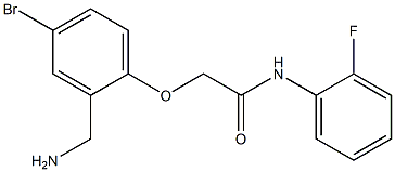 2-[2-(aminomethyl)-4-bromophenoxy]-N-(2-fluorophenyl)acetamide