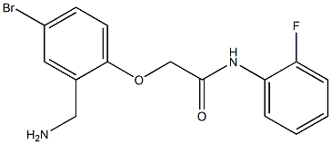 2-[2-(aminomethyl)-4-bromophenoxy]-N-(2-fluorophenyl)acetamide|