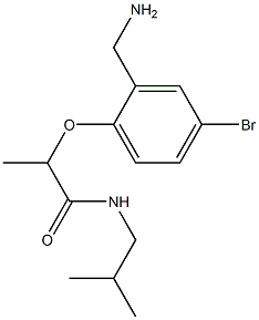 2-[2-(aminomethyl)-4-bromophenoxy]-N-(2-methylpropyl)propanamide|